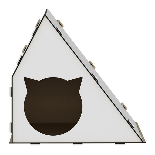 [en.casa] Kattenhuis Lani 40x42x40 cm wit