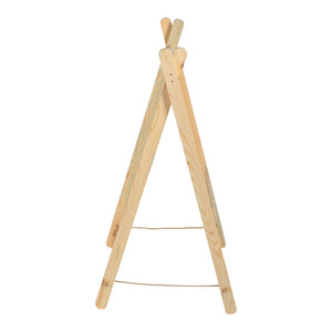 Portemanteau Løkken pliable pin 100 x 50 x 40 cm naturel [en.casa]
