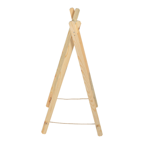 Portemanteau Løkken pliable pin 100 x 50 x 40 cm naturel [en.casa]