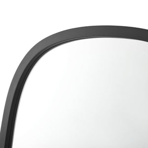 Miroir mural Copertino ovale 70 x 50 cm noir mat [en.casa]