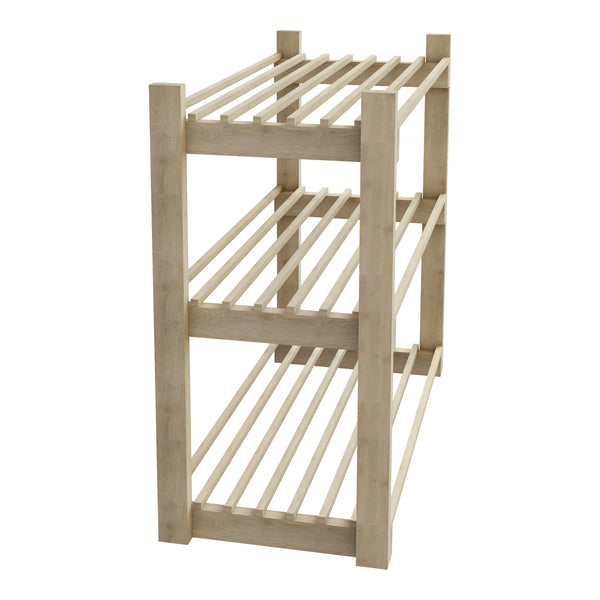 [en.casa] Schoenenrek Them 60x68x30 cm houtkleurig