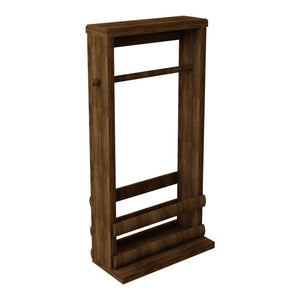 Porte-rouleaux papier WC Thyborøn sur pied barre pin 62 x 30 x 14 cm bois foncé [en.casa]