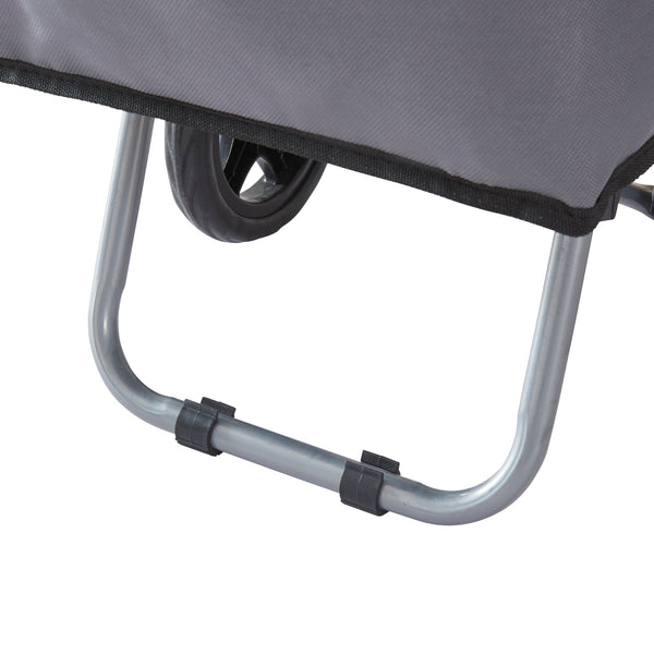Chariot de courses Nørre 36 litres 93 x 32 x 30 cm gris foncé / noir [en.casa]