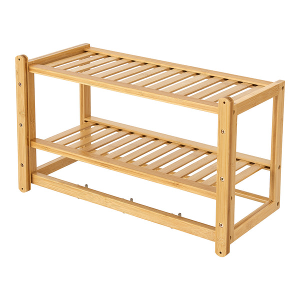 [en.casa] Badkamerrek Thyborøn wandmontage 30x55x22,5 cm bamboe
