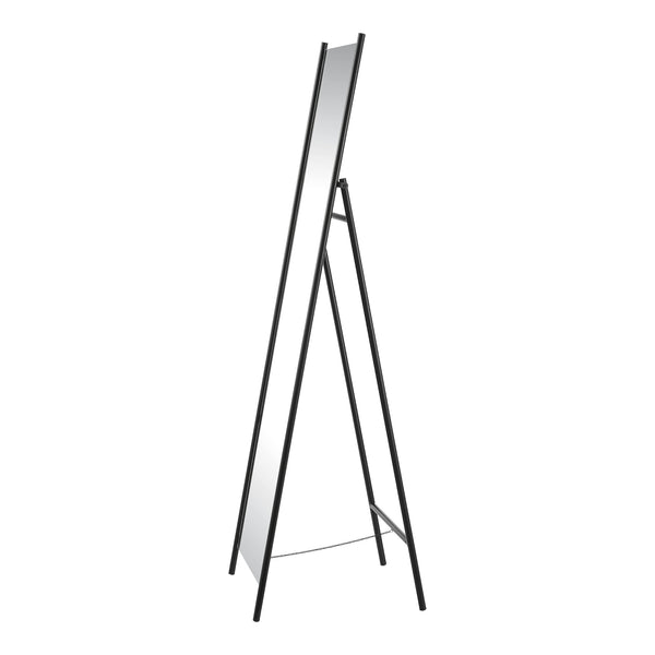 Miroir sur pied Martano 160 x 43 x 49 cm noir [en.casa]