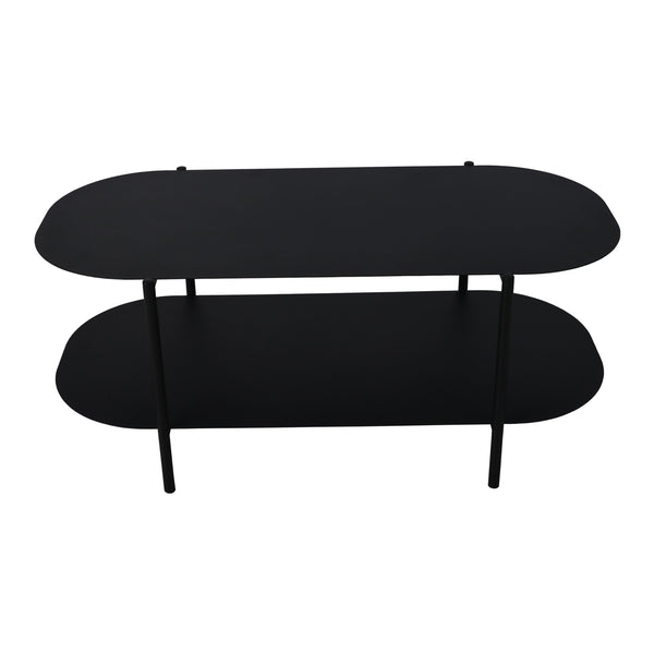 Table basse Enebakk acier 112 x 62 x 41 cm noir mat [en.casa]