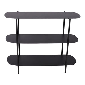 Table console Enebakk acier 70 x 90 x 32 cm noir [en.casa]