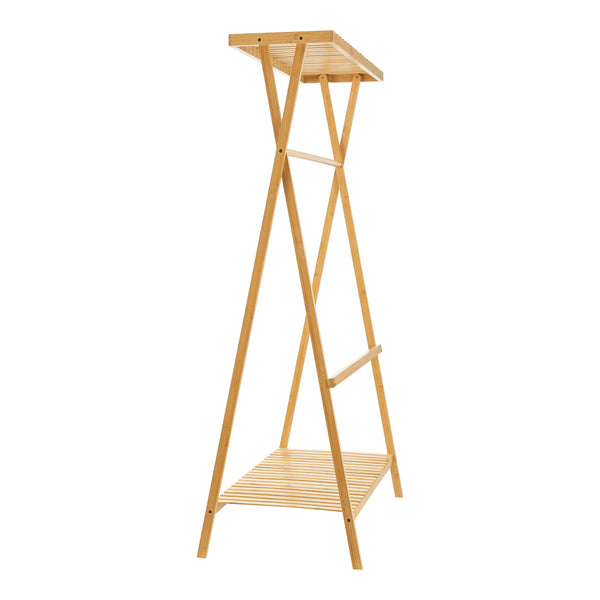 [en.casa] Bamboe kledingrek Horten 140x90x45 cm houtkleurig