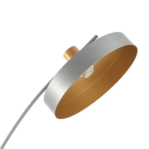 [lux.pro] Staande lamp Stafford vloerlamp159 cm grijs E27