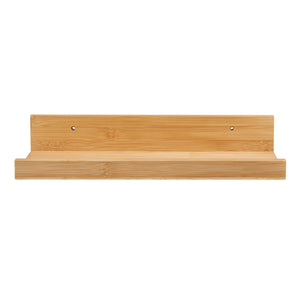 [en.casa] Wandplank set van 3 Gildeskål 40x13x7 cm bamboe