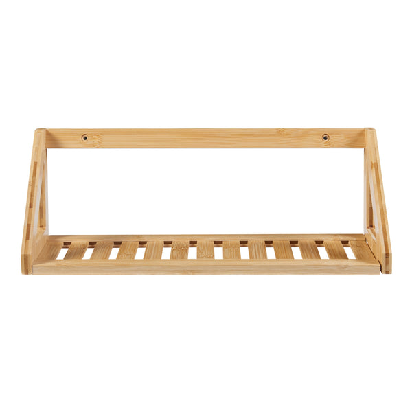 [en.casa] Wandplank set van 2 Gjerdrum 43x15x15 cm bamboe
