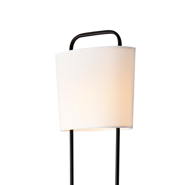 Staande lamp Meløy vloerlamp 162 cm E27 zwart en wit lux.pro