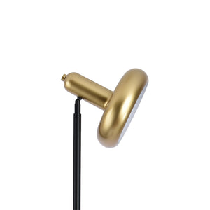 Lampadaire Namsos E27 métal hauteur 156 cm noir or lux.pro