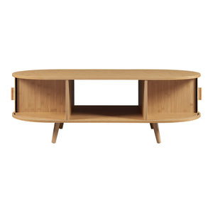 Table basse Nordkapp bambou 120 x 55 x 40 cm naturel [en.casa]