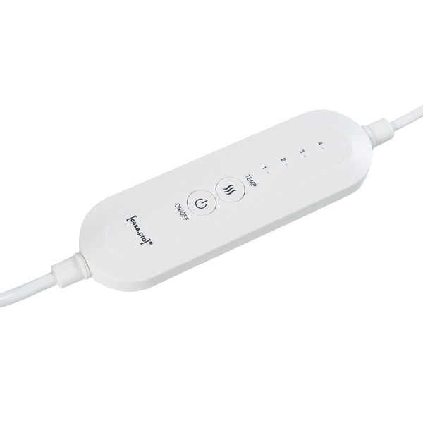 Chauffe-pieds électrique Bari jusqu'à la pointure 46 doublure lavable gris [en.casa]