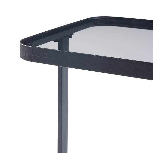 [en.casa] Bijzettafel set van 2 Laxå zwart