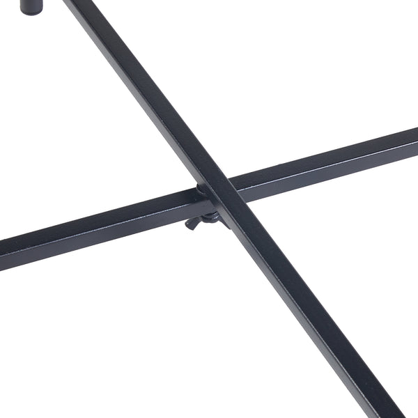 Table d'appoint Sälen avec plateau rond métal 40 x 50 cm noir [en.casa]