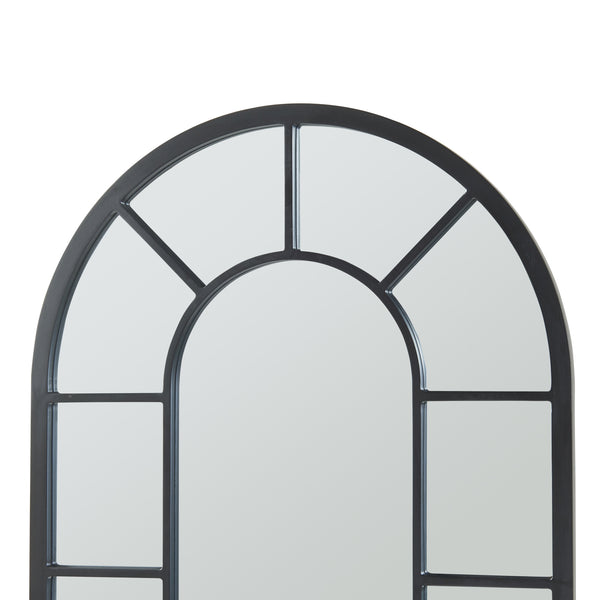 [en.casa] Wandspiegel Enonkoski 90x60 cm zwart