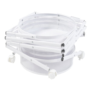 [en.casa] Keukentrolley Sørreisa rond 123xØ37,5 cm wit