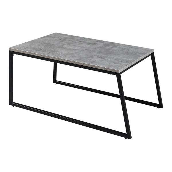 Lot de 2 tables basses gigognes Hyllestad noir effet béton [en.casa]