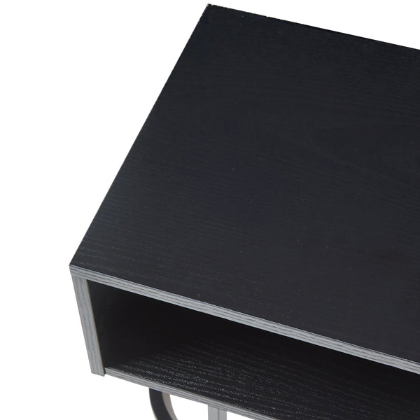 Wandrek Gauldal 56,5x30x31,5 cm zwart [en.casa]