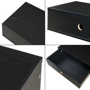 Étagère murale Stor 65 x 30 x 15 cm noir [en.casa]
