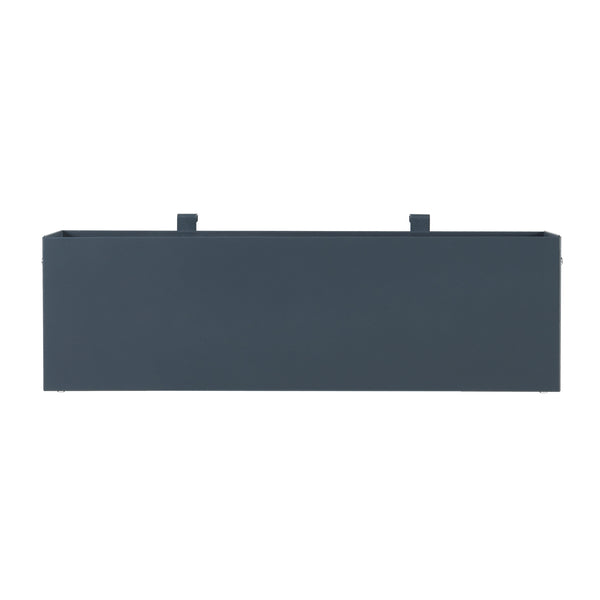 Jardinière suspendue Achtkarspelen acier galvanisé 50 x 12 x 15 cm anthracite [en.casa]