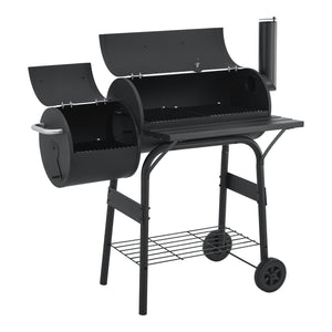 Barbecue fumoir Arielli 115 x 110 x 64 cm noir casa.pro