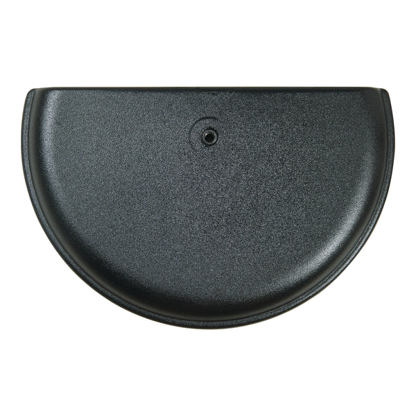 Parasolvoet Bisenti parasolhouder beton halfrond 45x29x4,5 cm zwart casa.pro