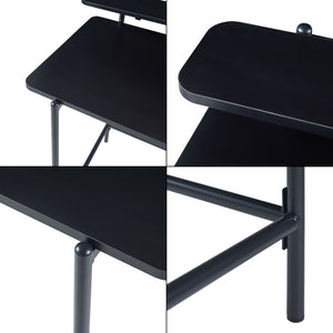Bureau Samnanger 120x55x88 cm zwart [en.casa]
