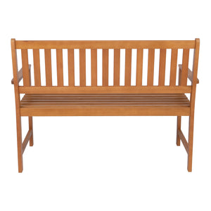 Banc de jardin pour 2 personnes Canzano bois d'eucalyptus 120 x 58 x 90 cm naturel casa.pro