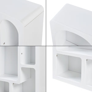 Bibliothèque Vågå 80 x 60 x 24 cm blanc [en.casa]