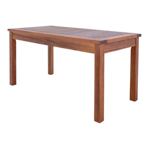 Salon de jardin 4 pièces Brissogne bois d'acacia naturel beige Certifié FSC® [en.casa]