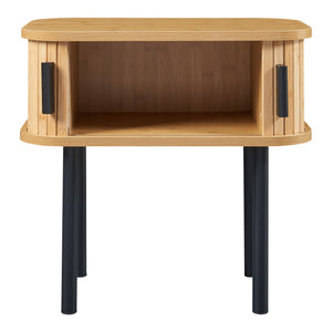 Table d'appoint Tvedestrand 48 x 30 x 45 cm naturel noir [en.casa]