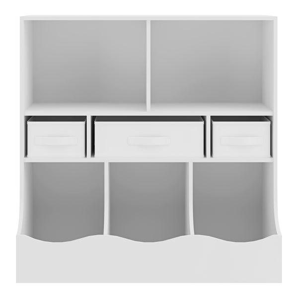 Bibliothèque pour enfants Vastesa 75 x 80 x 40 cm blanc [en.casa]