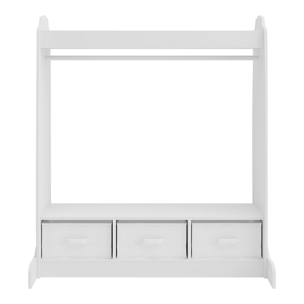 Kledingkast Moskenes open kast voor kinderen 106,5x95x61 cm wit [en.casa]