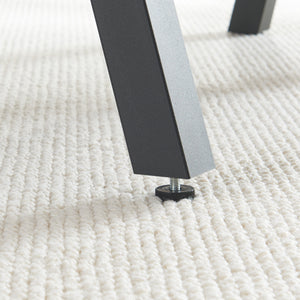 Lot de 2 pieds de table Mariager acier 42 x 40 cm noir [en.casa]