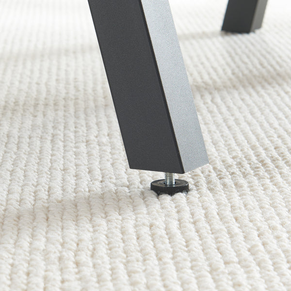 Lot de 2 pieds de table Mariager acier 42 x 40 cm noir [en.casa]