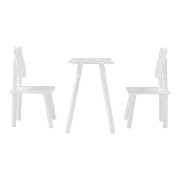 Ensemble de table et 2 chaises pour enfants Panjang blanc [en.casa]