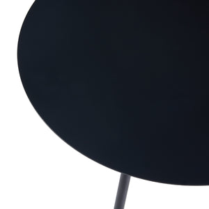Lot de 2 tables d'appoint Sula de tailles différentes noir [en.casa]