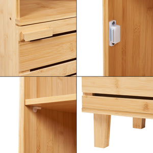 Badkamerkast Epind 180x33x30 cm naturel [en.casa]