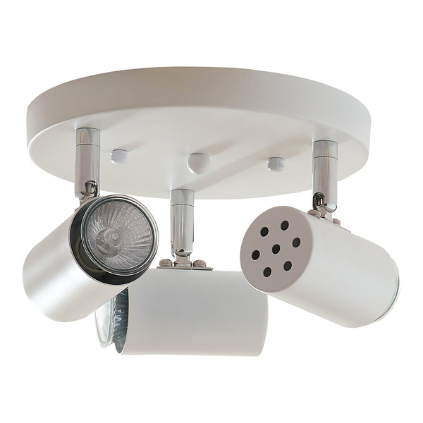 Plafonnier Bathgate 3 x GU10 blanc lux.pro 