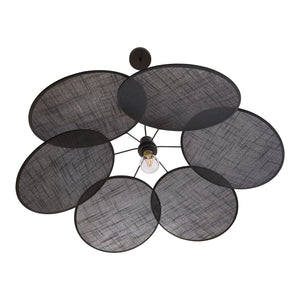 Suspension Blackwood métal / tissu noir lux.pro