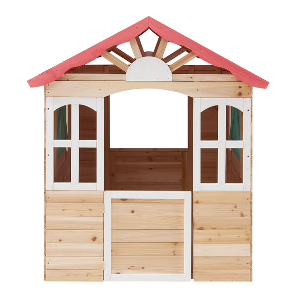 Cabane de jeu d'extérieur Lulä 130 x 115 x 101 cm bois de sapin casa.pro