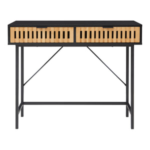 Table console Luniehti 100 x 40 x 75 cm noir naturel [en.casa]
