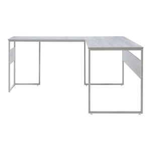 Bureau Karlstang 166 x 120 x 75 cm gris clair [en.casa] 
