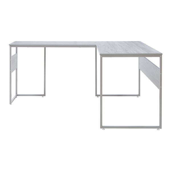 Bureau Karlstang 166 x 120 x 75 cm gris clair [en.casa] 