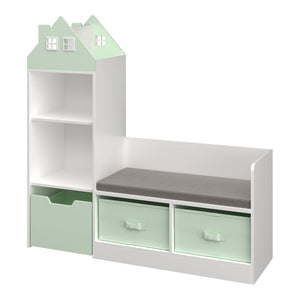 Kinderrek met zitbank Vipsali 100x99x30 cm [en.casa]