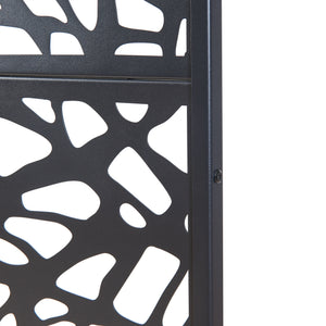 Scheidingswand Poskind zwart 200x100x50 cm casa.pro
