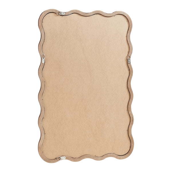 Wandspiegel Porloskid rechthoekig 90x60 cm donkerbruin [en.casa]